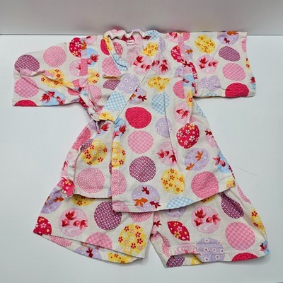 Unbranded Jinbei Toddler Size 90cm/2T Circle Pattern Shorts Set