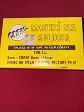 Craig Vintage S-6 Master Six Splicer 8mm Super 8  16mm with Instruction Manual