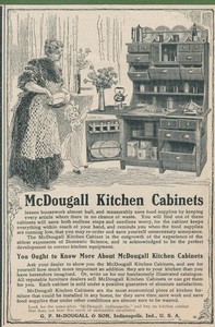Magazine Ad - 1905 - McDougall Kitchen Cabinets - Indianapolis, IN - (#2)