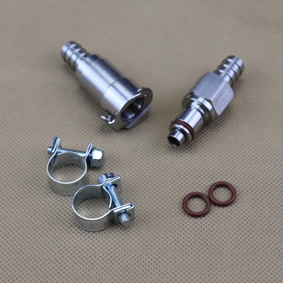 Honda VTX 1800 3/8" Gas Tank Fuel Line Quick Release Disconnect Coupling 1 pair - Image 4 of 4