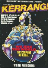 Kerrang Magazine June 13 1985 Scorpions Deep Purple Bon Jovi Night Ranger Magnum
