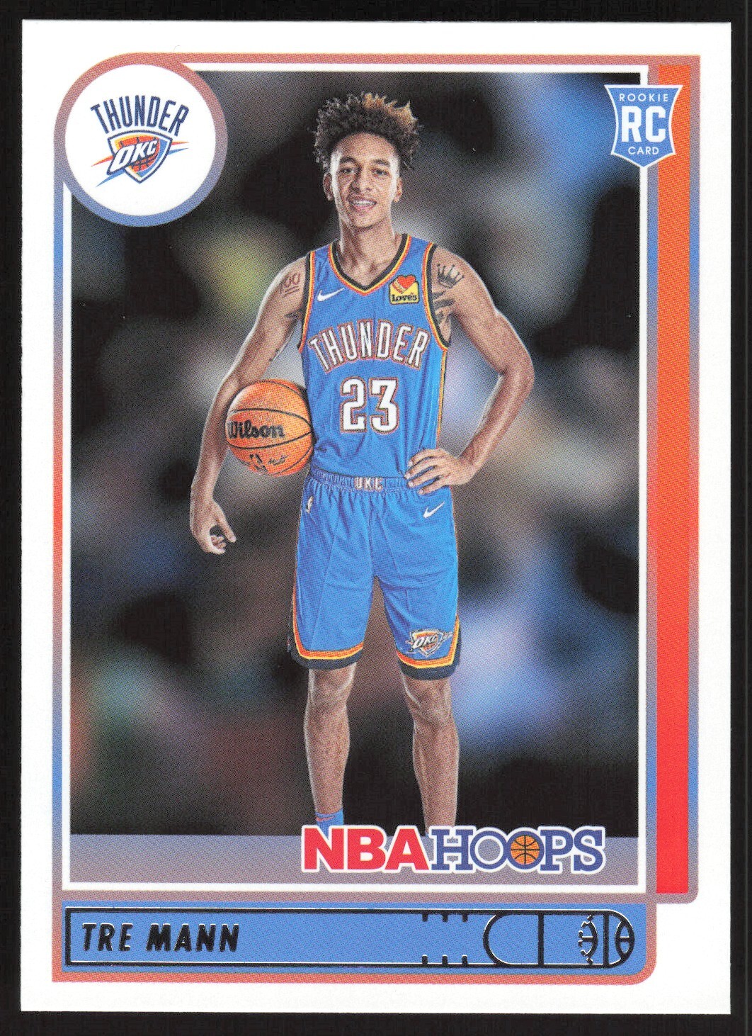 2021-22 Panini NBA Hoops Tre Mann RC #237 Oklahoma City Thunder