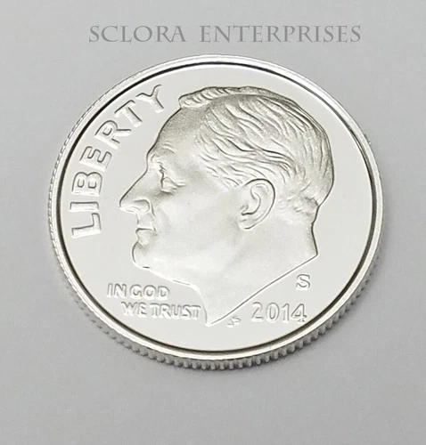 2014 S Roosevelt *90% SILVER PROOF* Dime  **FREE SHIPPING**