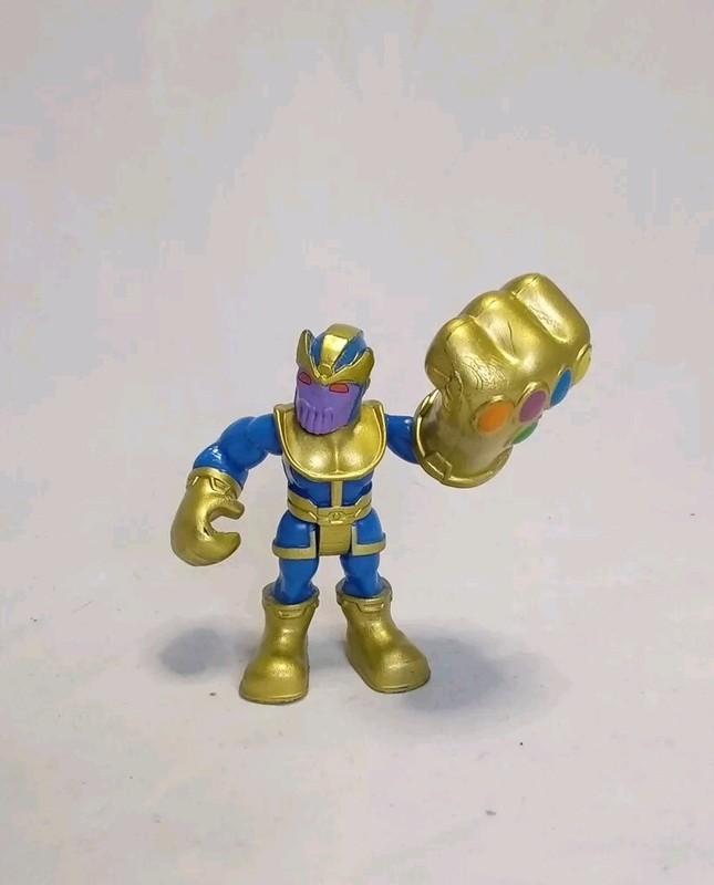 2017 THANOS MARVEL POWER UP SQUAD HASBRO IMAGINEXT PLAYSKOOL 2.75” ACTION FIGURE
