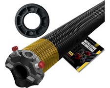 Garage Door Torsion Spring 250x1.75x39- Black for RIGHT SIDE with Nylon Bushing