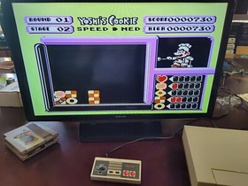 CLEAN & PLAYS EASILY Yoshi's Cookie *Authentic & Tested* Nintendo NES
