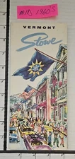 MID 1960'S  STOWE SKI AREA VT. BROCHURE W/ TRAIL MAP POSTER  EX-MINT  SEE DESCRP