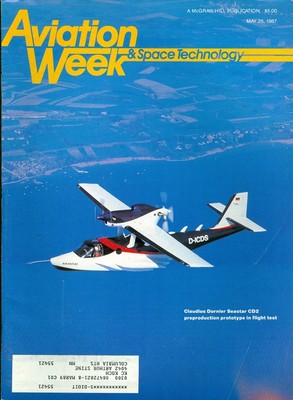 1987 Aviation Week & Space Technology Magazine Claudius Dornier Seastar CD2 Test