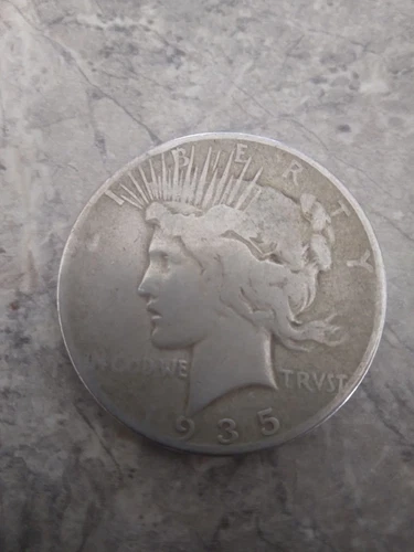 1935-S Peace Dollar Fine Key Date