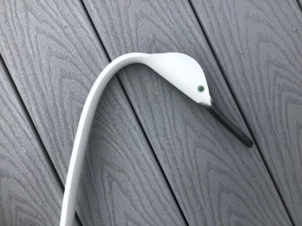 Stork/Swan Type Handcrafted Outdoor Ornament 32”L x 24” W - Image 2 of 3