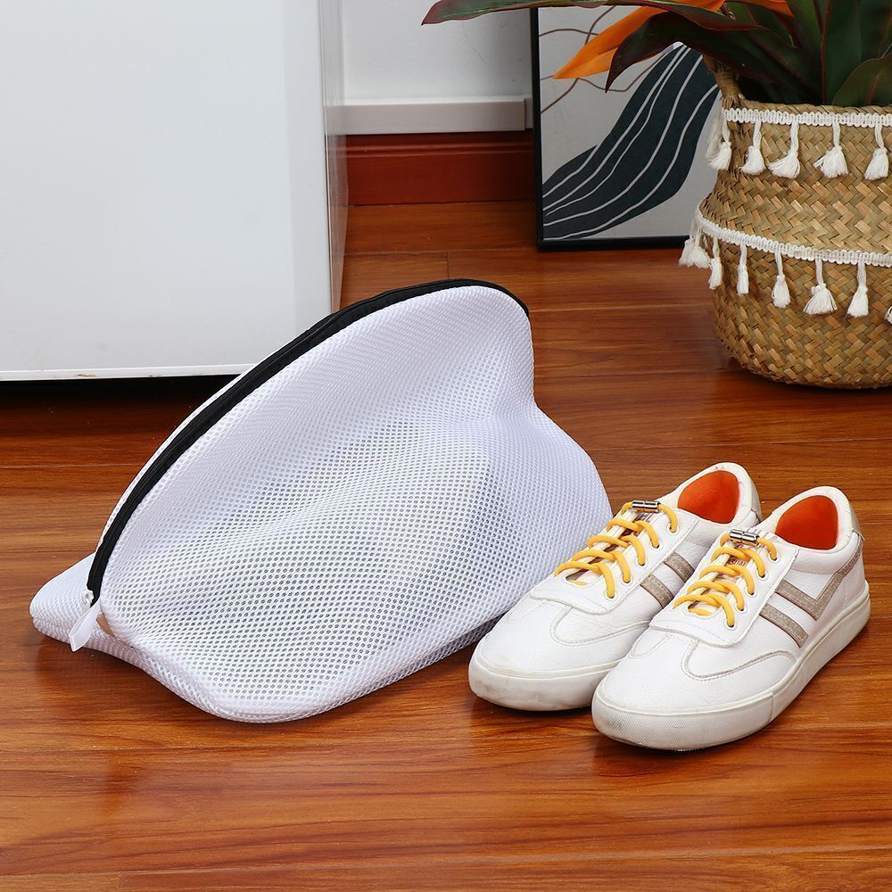 2PCS Mesh Laundry Bag For Trainers Shoes Boot with Zips for Washing