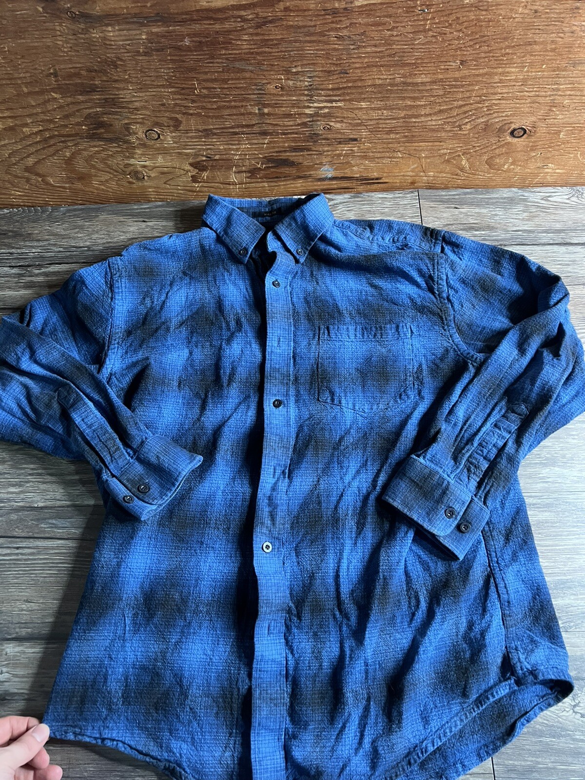 Pendleton Mason Long Sleeve Button Down Shirt Cot… - image 1