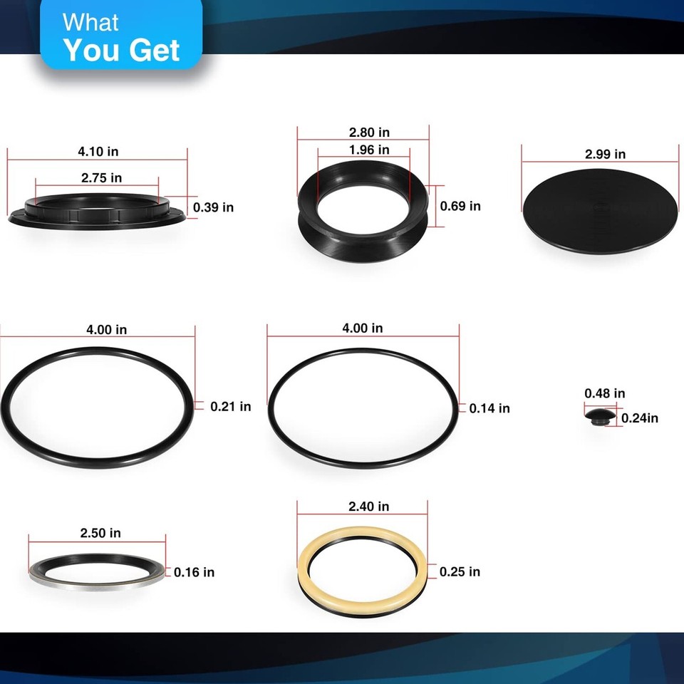 Heavy Duty Gear Seal Kit For SHEPPARD M100 With Bolt On Sector Shaft Cover - Foto 6