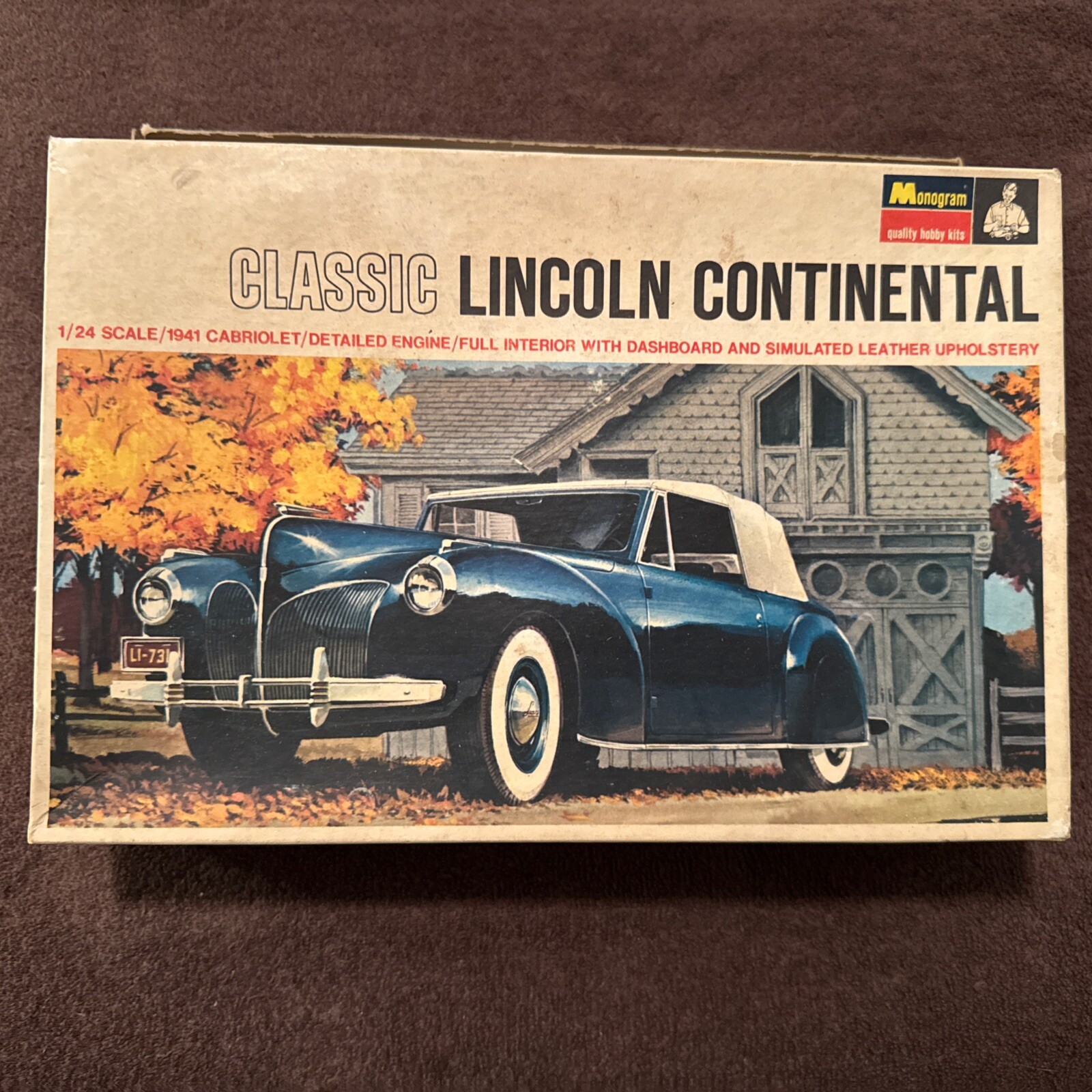 Monogram Classic Lincoln Continental  1:24 Scale PC174-300 1967 For Parts