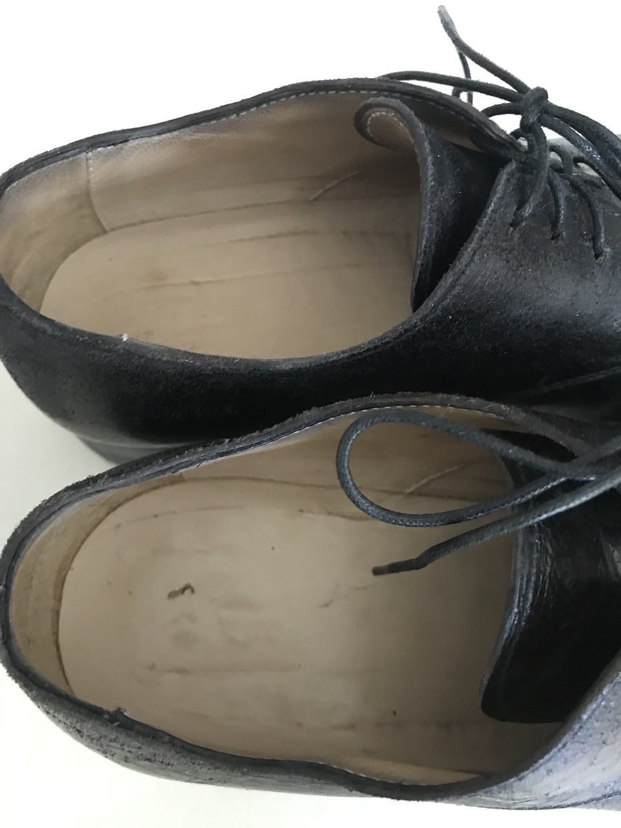 Augusta (A1923) Handmade in Italy Mens Derby Shoes, Black Fits