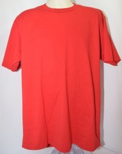 VTG JERZEES Blank Red T-Shirt Mens XL Made in USA