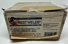 BEST WELDS FL-5 FLAT WHITE SOAPSTONE 5 IN X .5 IN X .1875 IN NEW APPROX 144 PCS