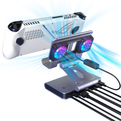Docking Station for Steam Deck/ROG Ally X with HDMI & USB & 1000Mbps port