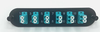CCH-CP12-E4 Compatible Fiber Adapter Panel 12 PORTS LC MM OM3 OM4 10 GIG