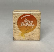Rubber Stampede Posh Impressions Posh Presents Birthday Balloon Rubber Stamp