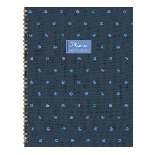 July 2026 - June 2027 Very Berry Large Weekly Monthly Planner
