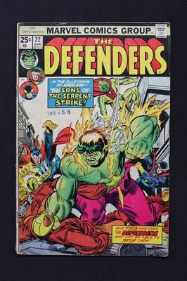 1975 MARVEL COMICS THE DEFENDERS #22