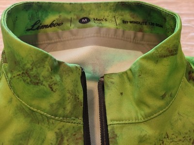 Limkoo fully taped, waterproof seams, windlite cycling vest Men's cut green sz M