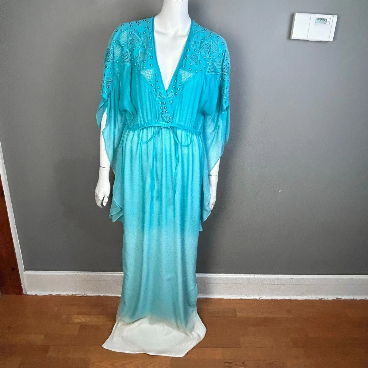 catherine malandrino studded silk dress CATHERINE MALANDRINO Silk Studded Dress (SIZE M)