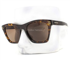 Burberry Sunglasses BE 4348 3002/73 Polished Brown Havana Gold Logo with Case