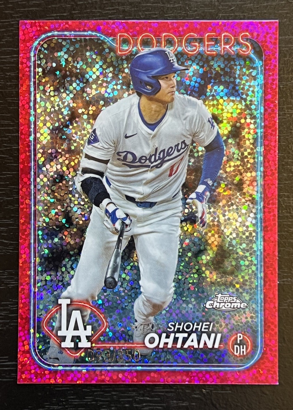 2024 Topps Chrome #1 Shohei Ohtani Magenta Speckle Refractor /350