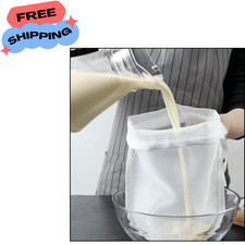Reusable Nylon Fine Mesh Wine Strainer Coffee Filter Cheese Cloth Nut Milk Bag