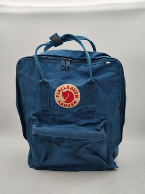 FJALLRAVEN KANKEN-Blue-Backpack-Book Bag-Purse Pack-23510-Outside Pocket-NICE