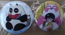 Ranma 1/2 Village Vanguard Can Badge Ranma Saotome  Genma