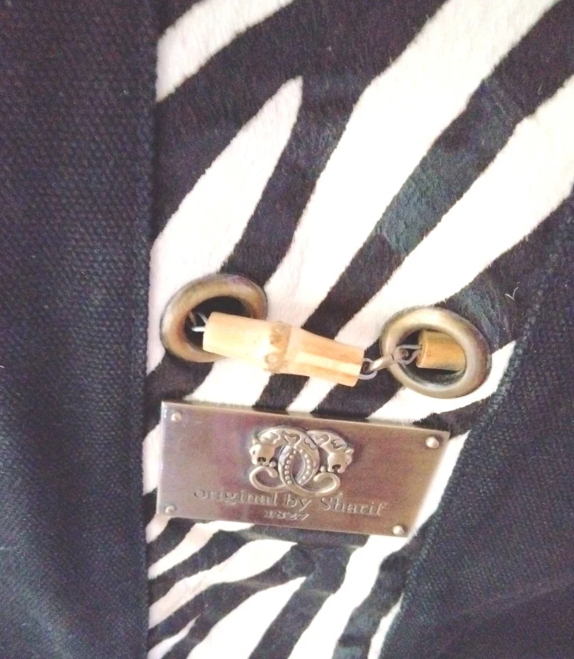 Original by Sharif Azul Cartera Bolso de Mano Blanco y Negro Bolso de Hombro Foto 2 de 4