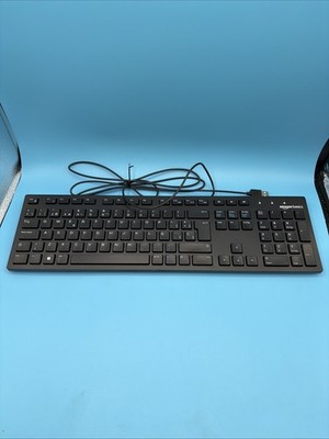 Amazon Basics Tastatur Mit ES -Layout, Flach, Usb-Kabelgebunden, Mattschwarz