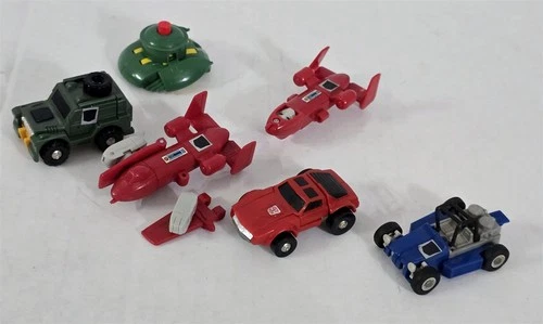 X-294 VINTAGE 1980'S HASBRO G1 TRANSFORMERS MINI VEHICLES WINDCHARGER BRAWN ETC
