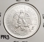 Photo of a 1943 Mexico Un Peso Silver from an eBay listing that sold on Jul 19, 2026