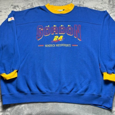 Vintage Y2K Hendrick Motorsports Sweatshirt Mens 2XL Blue Jeff Gordon #24 Nascar