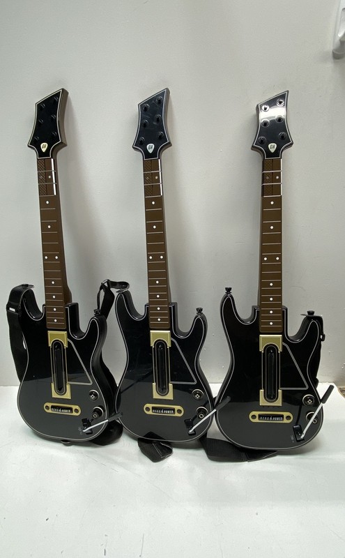 Activision Guitar Hero Live 3 Guitar Controller Lot For Parts Untested