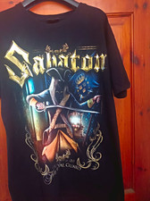 Sabaton The Royal Guard Black Graphic T-Shirt Size Large Metal Clothing