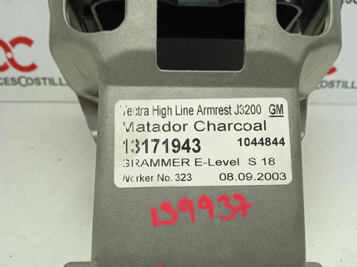 13171943 Apoyabrazos Central para OPEL VECTRA C BERLINA Comfort 2004 139937 - Imagen 4 de 9