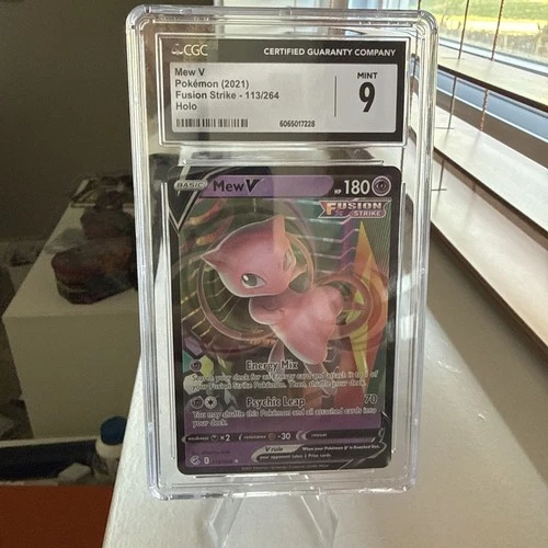 MEW V POKEMON 2021 FUSION STRIKE HOLO CGC 9