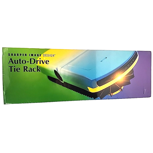 Motorized Tie Rack Rotating 72 Hook Tie, Scarf, Belt Sharper Image ...