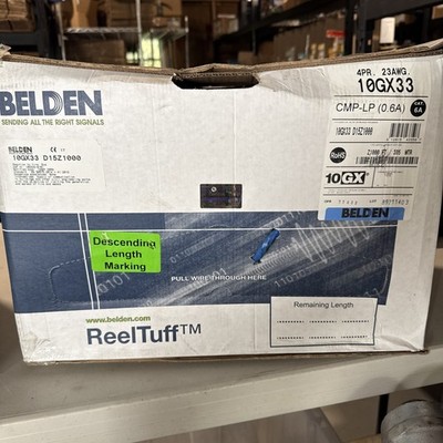 10GX33 D15Z1000 BELDEN cable Data Patch Cord 1000 FT New. Blue.
