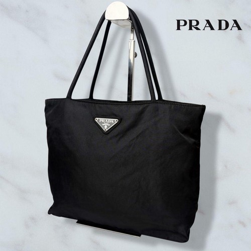PRADA Nylon Black Tote Bag Shoulder Bag Authentic Used Condition A