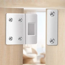 Effective Door Closure with Magnetic Cabinet Catches Silver Color 1 Set