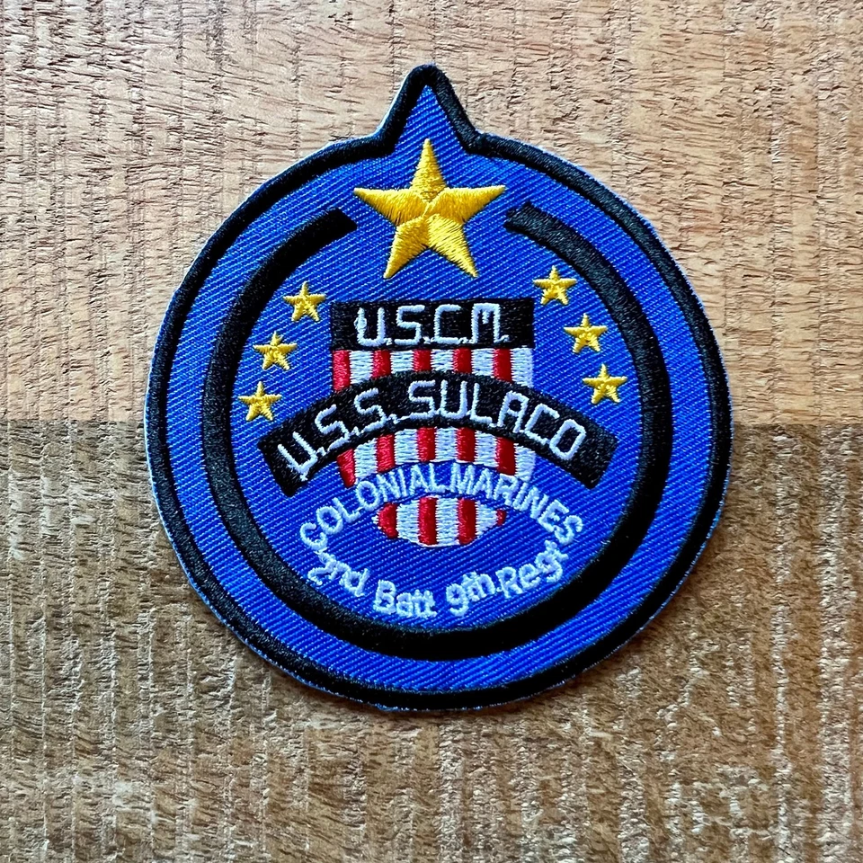 Aliens USCM Embroidered Crew Patches Iron On Sew Badge DIY Prop USS Sulaco - Image 4 of 4
