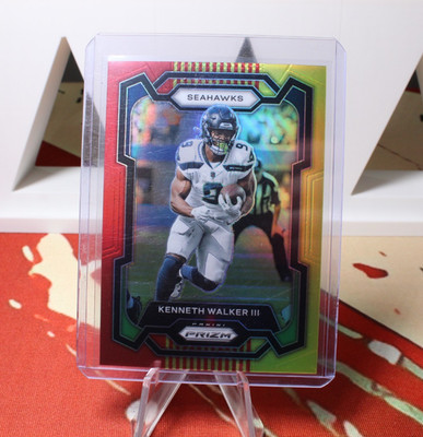Kenneth Walker III 2023 Panini Prizm Red & Yellow Prizm 24/44  #261