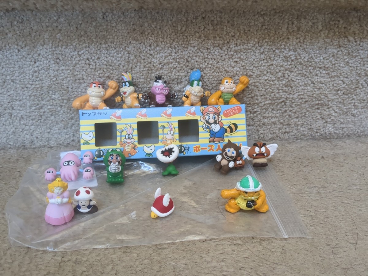 Rare Super Mario Bros 3 Keshi Figures Japan Nintendo 1988