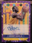 2024 Topps Chrome Basketball Purple Geometric Refractor Bronny James Jr. #NSS-BJ PSA 10